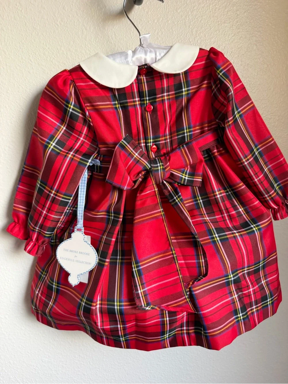 NWT Edgehill Collection The Broke Brooke Baby Girls Cece Tartan Dress Sz 24M